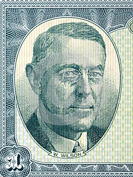 Woodrow Wilson a portrait from money