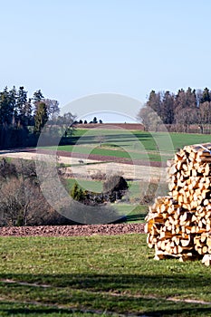 Woodstack packed into handy portions