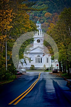 Woodstock Vermont in the Fall photo