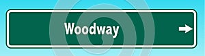 Woodway Road Sign photo