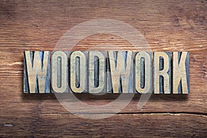 Woodwork letters wood