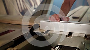 Woodwork process at the carpenter workshop