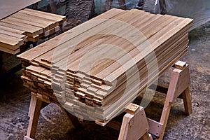 Woodworking and carpentry production. Bars for gluing wooden panels. Furniture manufacture