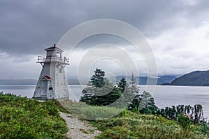 Woody Point lighthouse, on Bonne Bay in the Gros Morne National Park