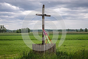 Wooen cross in Poland