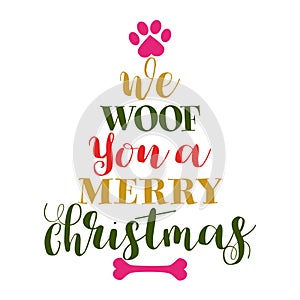 We woof you a merry Christmas