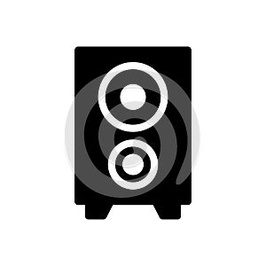 Woofer glyph flat icon