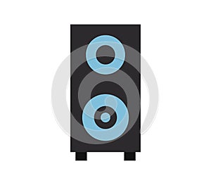 Woofer icon illustrated in vector on white background