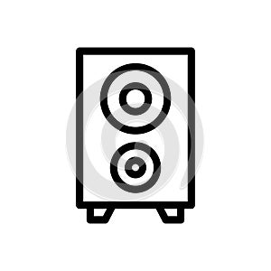 Woofer thin line icon