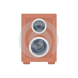 Woofer vector flat color icon