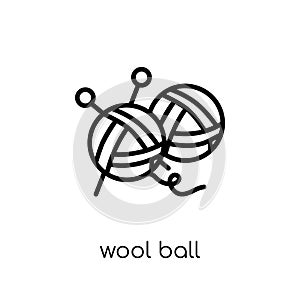 Wool ball icon from Sew collection.