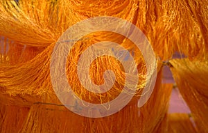 Wool colored yellow photo