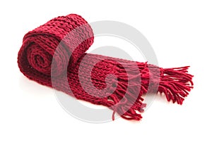 Wool knitted scarf