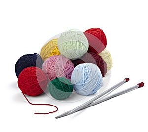 Wool knitting needlecraft