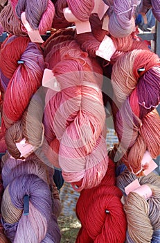 Wool knitting yarn