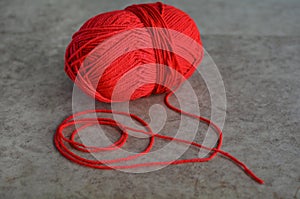 Wool knitting yarn