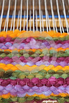 Wool Loom Weaving