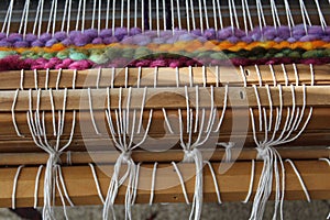 Wool Loom Weaving photo