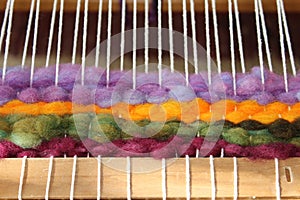 Wool Loom Weaving