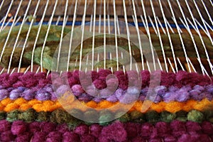 Wool Loom Weaving