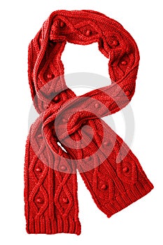 Wool red scarf
