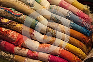 Wool and silk scarfs