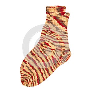 Wool socks isolated