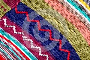 Woolen patchwork background