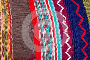 Woolen patchwork texture