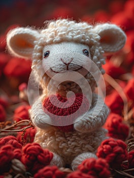 Woolen Wonder: The Joyful Journey of a Plush Sheep
