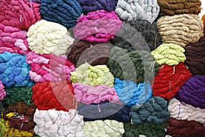 Woolen yarn background