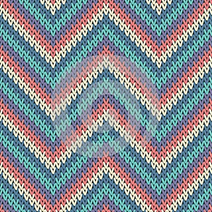 Woolen zigzag chevron stripes knitted texture