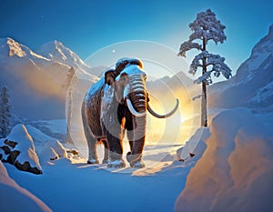 A woolly mammoth