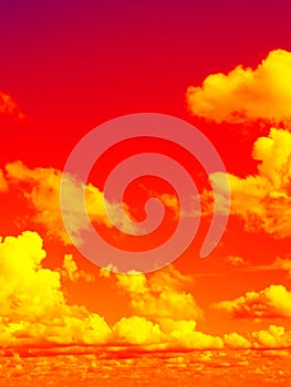 Woolpack clouds infrared