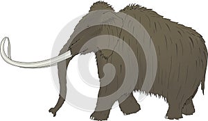 Wooly Mammoth Illustration photo