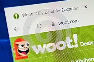 Woot.com Web Site. Selective focus.