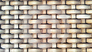 Wooven bamboo made of synthetical plastic