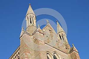 Worcester Cathedral choir transept gable roofline