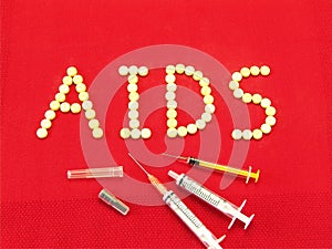 Word aids with tablets photo