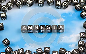 The word amnesia photo