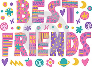 Word art Best Friends