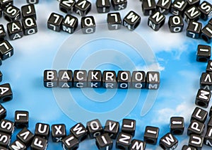 The word backroom