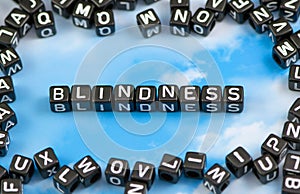 The word Blindness photo