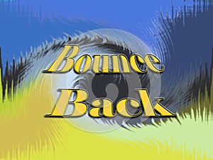 Word bounce back with sea water wavy effect