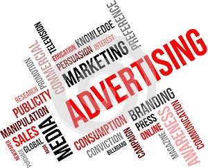 Word cloud - advertising