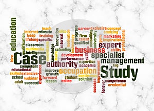 Word Cloud with CASE STUDY concept create with text only