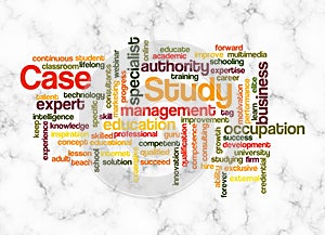 Word Cloud with CASE STUDY concept create with text only