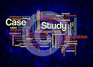 Word Cloud with CASE STUDY concept create with text only