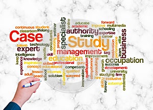 Word Cloud with CASE STUDY concept create with text only