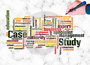 Word Cloud with CASE STUDY concept create with text only